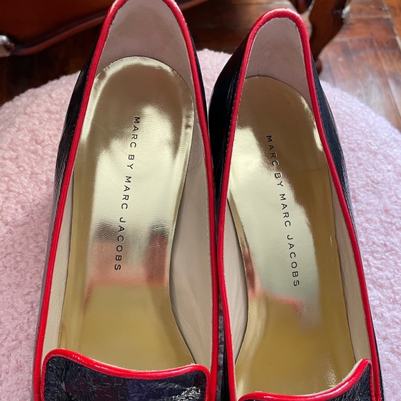 Marc by Marc Jacobs paren navy/red square toe shoes - Picture 7 of 12